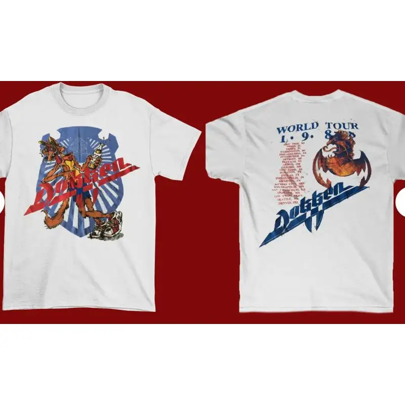 Camiseta para fanáticos de DOKKEN WORLD S 234XL 2 lados