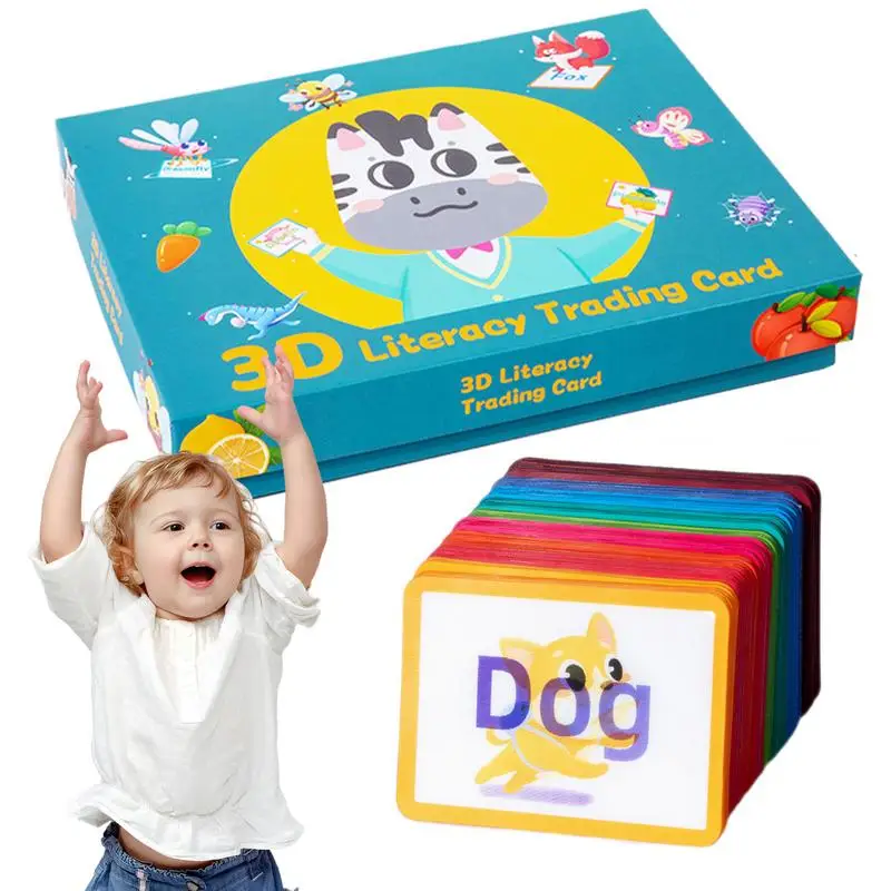 幼稚園の子供のための剣のフラッシュカード、モンテッソーリのおもちゃ、写真付きの拡張カード、単語ゲーム、3-6、100個