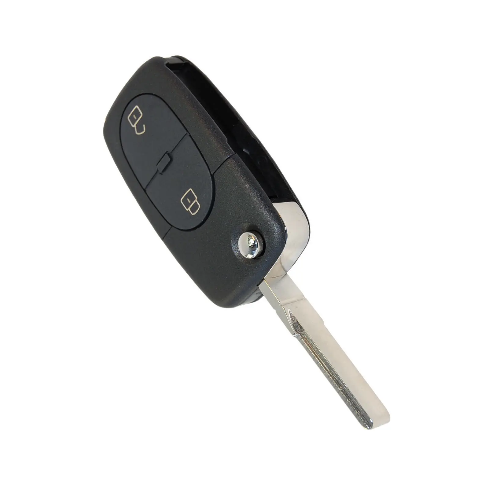 Flip Remote Car Key Shell fit for Audi A3 A4 S4 ... Uncut Fob Case 3 Button Panic