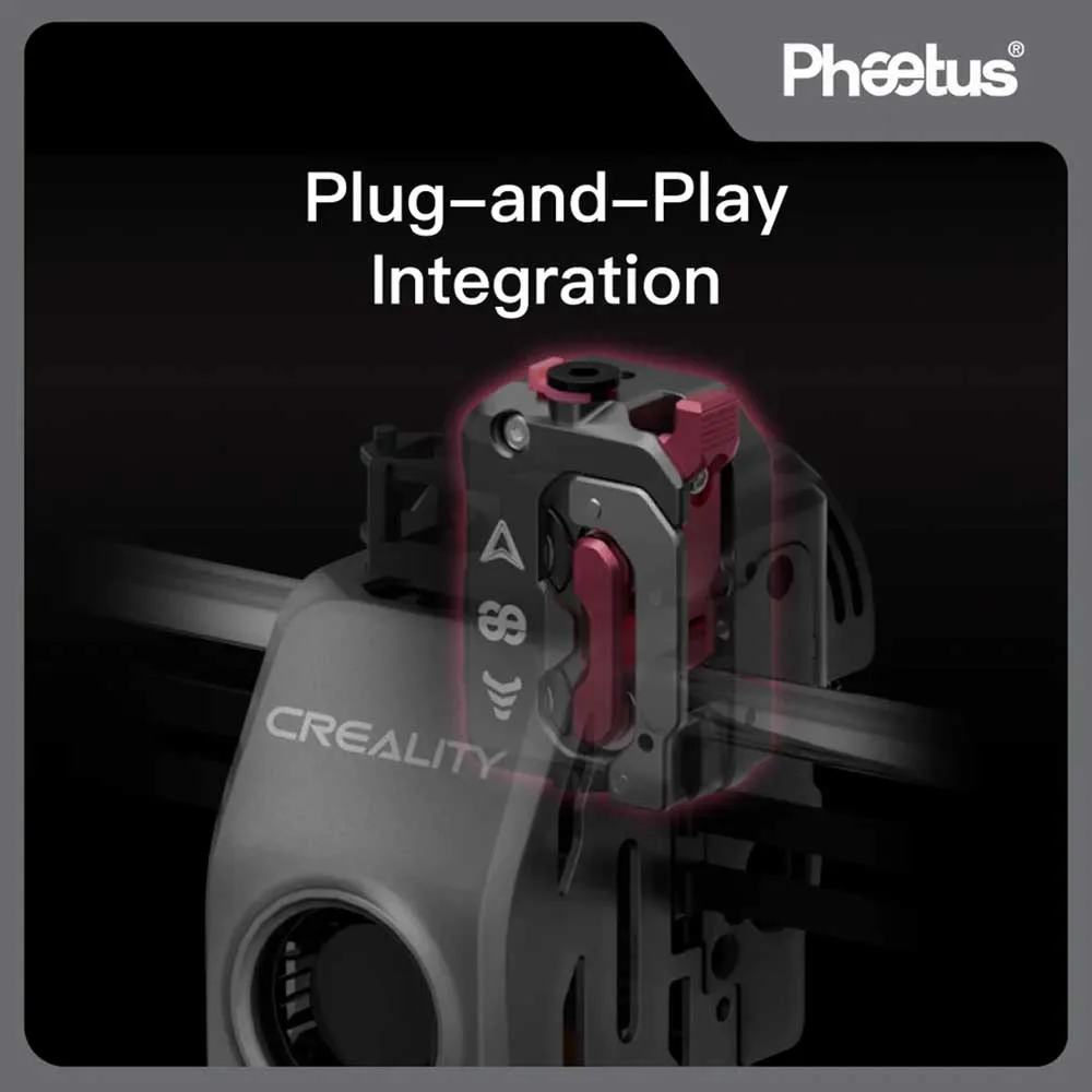 CREALITY K1 K1C K1 Max 3D 프린터 부품 업그레이드 액세서리 용 모터 압출 메커니즘 키트가없는 Phaetus DXC 압출기