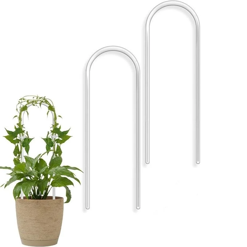 2/5 قطعة إطار تسلق نبات أكريليك على شكل حرف U شفاف متين داخلي أصيص زهور الكرمة دعم الهيكل للبستنة #1