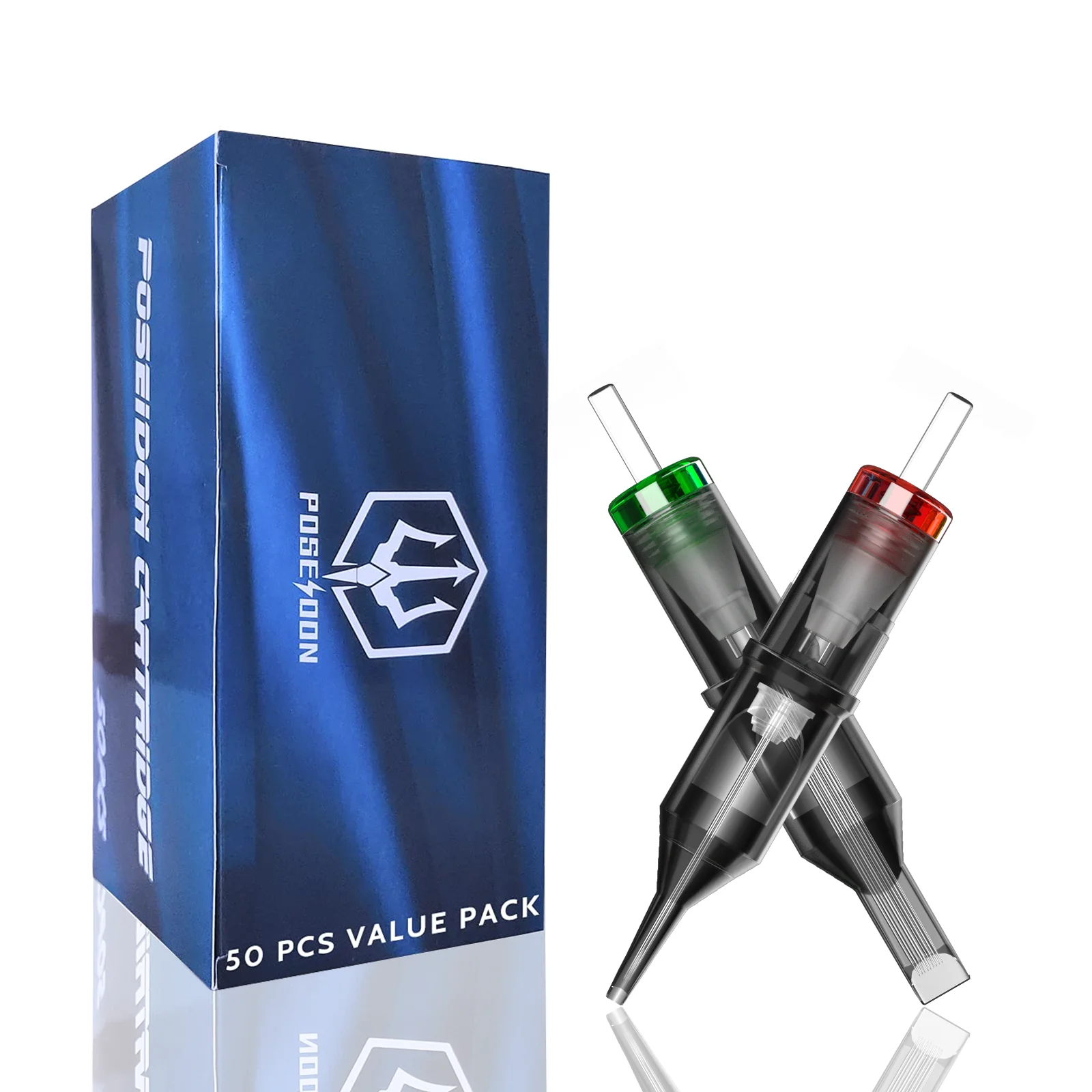 

POSEIDON V2 PRO MAX 50 шт. смешанные профессиональные иглы для тату-картриджей, мембранные безопасные картриджи, одноразовые иглы для татуировки