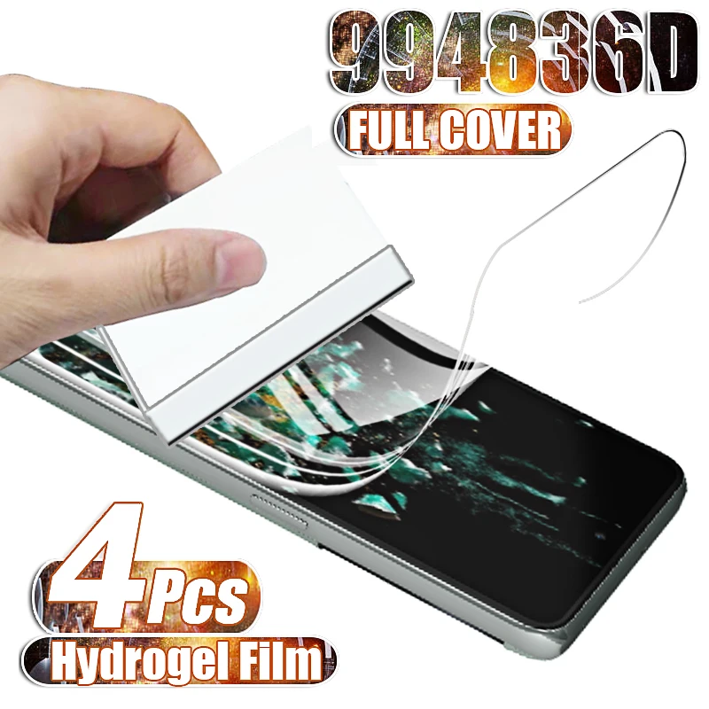 4PCS Screen Protectors Hydrogel Film For OnePlus 10T 8 9 10 Pro T Protective Film For oneplus 8T 10T 9R 9RT 7T 10pro Not Glass