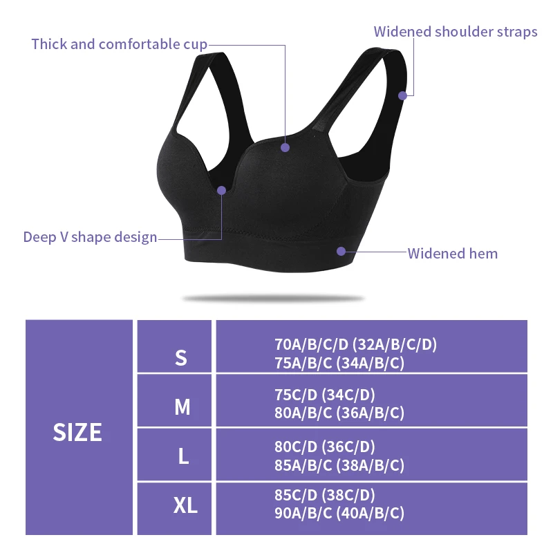 Biustonosze Plus Size dla kobiet bielizna stałe biustonosz bezszwowy z klocków Push-Up bawełniane topy Bralette biustonosz sporty bezprzewodowe