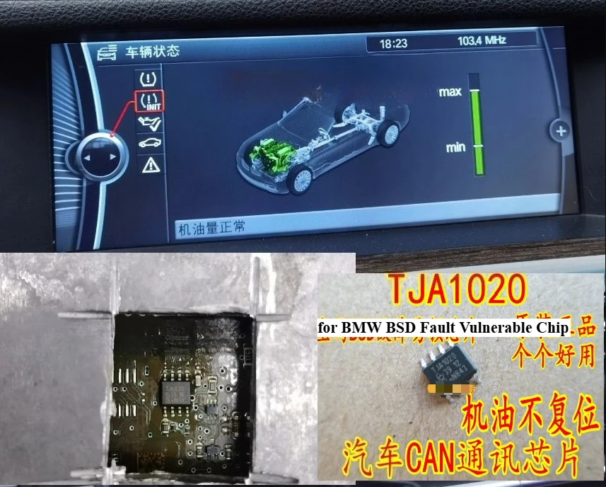

A1020/C TJA1020 для BMW N52 чип сброса моторного масла BSD к вывороту Lin коммуникационный чип