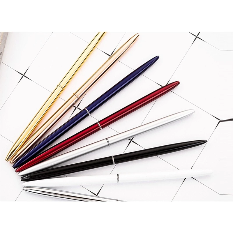Metal Ballpoint Pen Guest Sign-in Pen Twist Action for Restaurant Hotel Office Reception Business Signing Pen Black