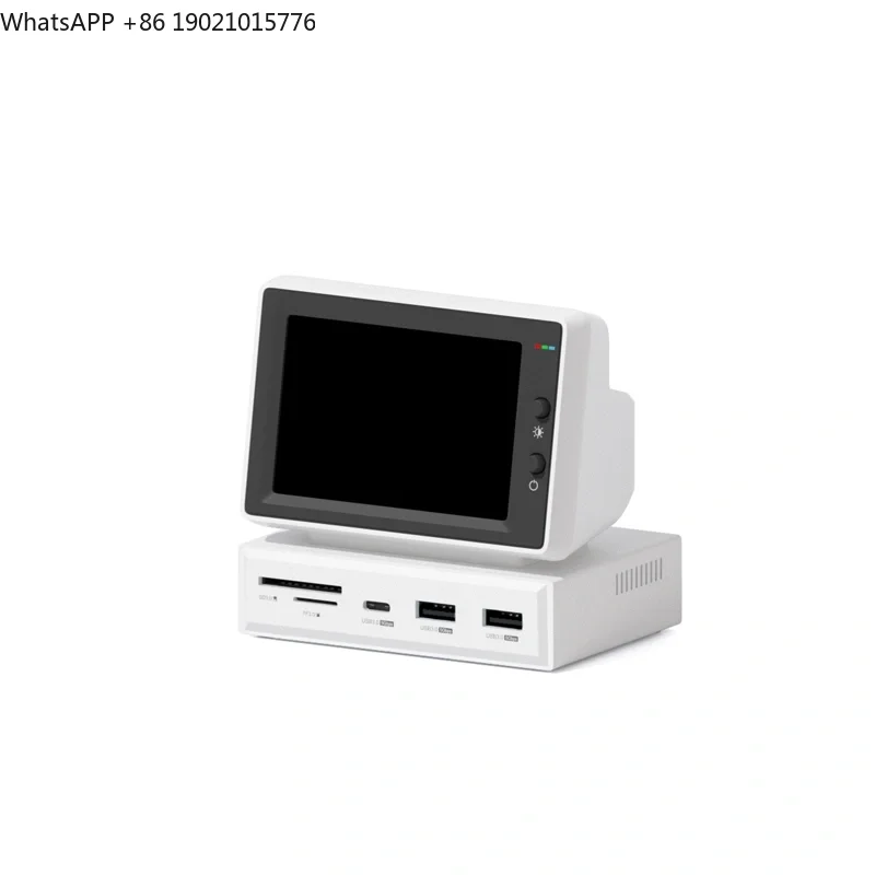 

Small Computer Secondary Screen Desktop Expansion Dock Case Small Screen Host Temperature Display