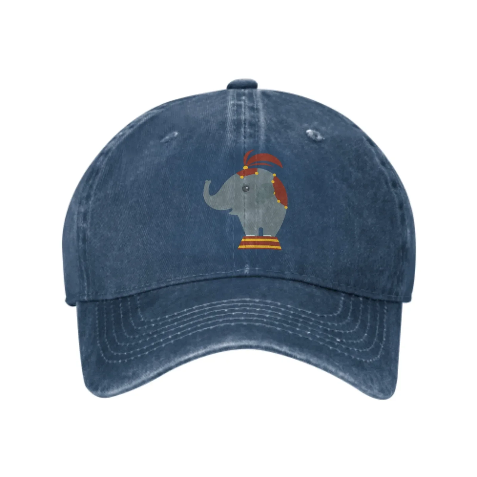 Cartoon Elephant Logo Fashion Baseball Cap Adult Sunshade Hat Pure Cotton Unisex Adjustable Breathable For Outdoor Fishing