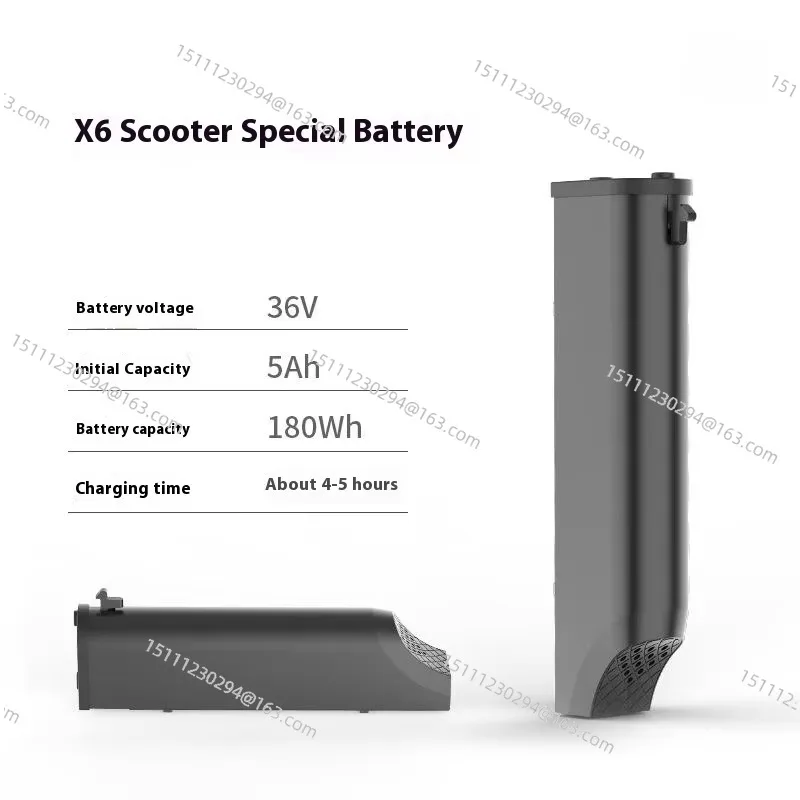 HX-X6 Embedded Removable Lithium Battery 36V 5.0AH Capacity 180WH Scooter Speed Charging Pedal