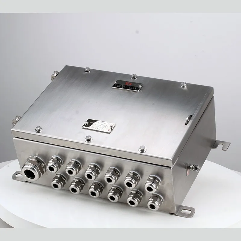 Caja de conexiones de metal a prueba de explosiones de acero inoxidable IP66 de alta calidad con terminales
