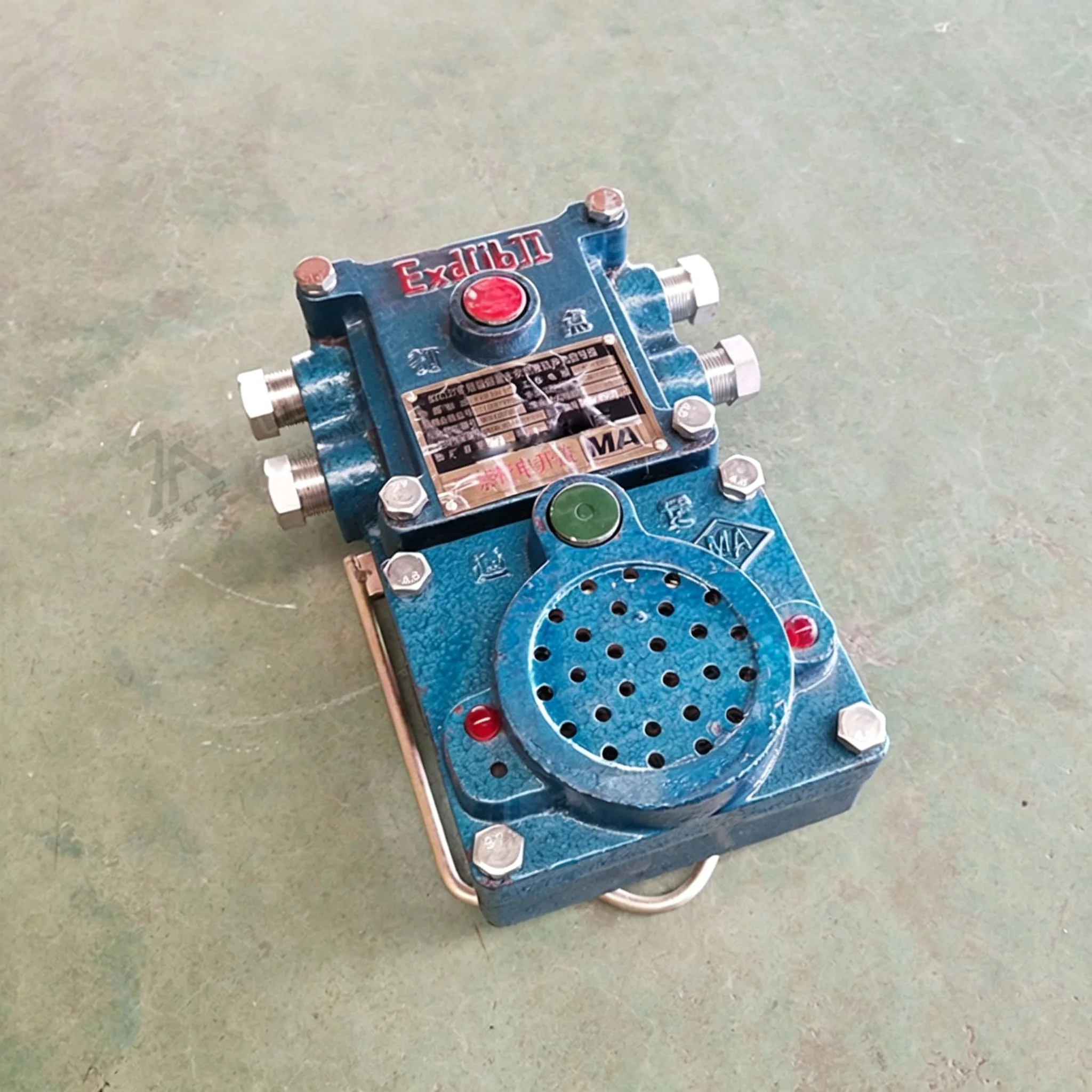 127V Sound Light Voice Alarm Mining Explosion Proof Intrinsically Safe Audible Visual Signal Device for Mine Tunnel Safety Use