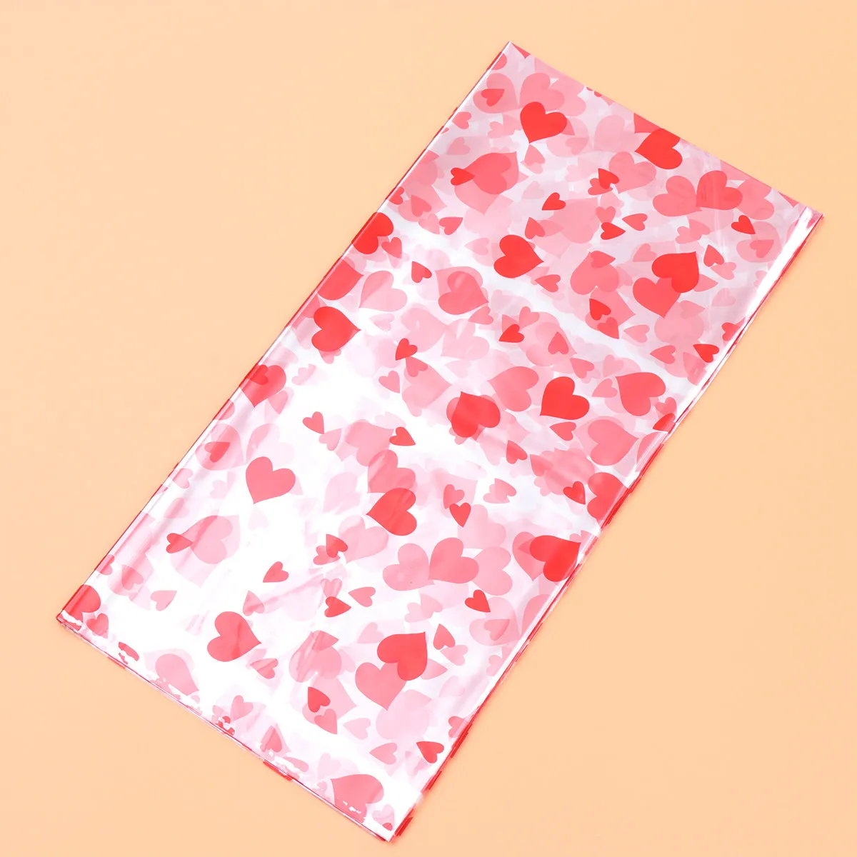 

50 листов подарочной бумаги с сердечками, красная универсальная бумага для рукоделия, для упаковки подарков, обертывания книг, цветочных композиций, DIY-творчества