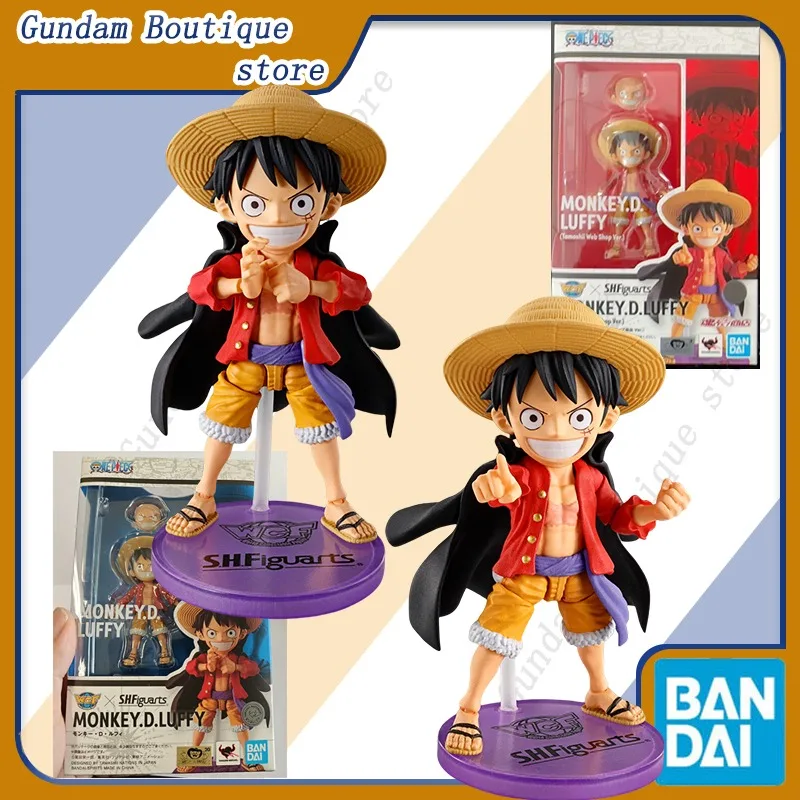 Bandai Genuine One Piece WCF × S.H.Figuarts MONKEY.D.LUFFY(Tamashii Web Shop Ver.)Anime Action Figure Collectible Model Toy Gift