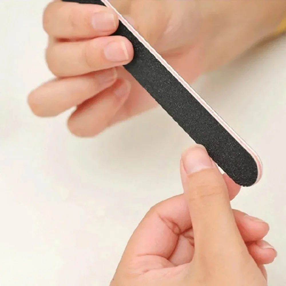 5Pcs Emery Board Nail Files Straight Sandpaper Nail Buffer Files Professional Manicure Pedicure DIY Nail Art Tools