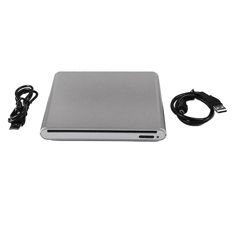 External Blu-Ray DVD Drive 3D Player USB 3.0 Blu-Ray CD DVD Player Reader For Windows XP/7/8/10 Silver