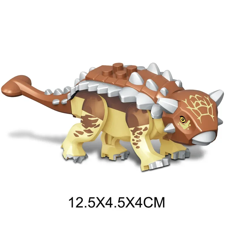 Jurassic World BIG Size Dinosaurs Spinosaurus Indoraptor Triceratop T-Rex Building Blocks Assemble Character Christmas Gift Toys