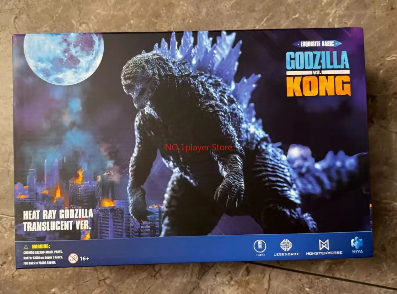 

HIYA Godzilla Vs. Kong Radiant Ray Translucent Blue Back Godzilla Action Figure