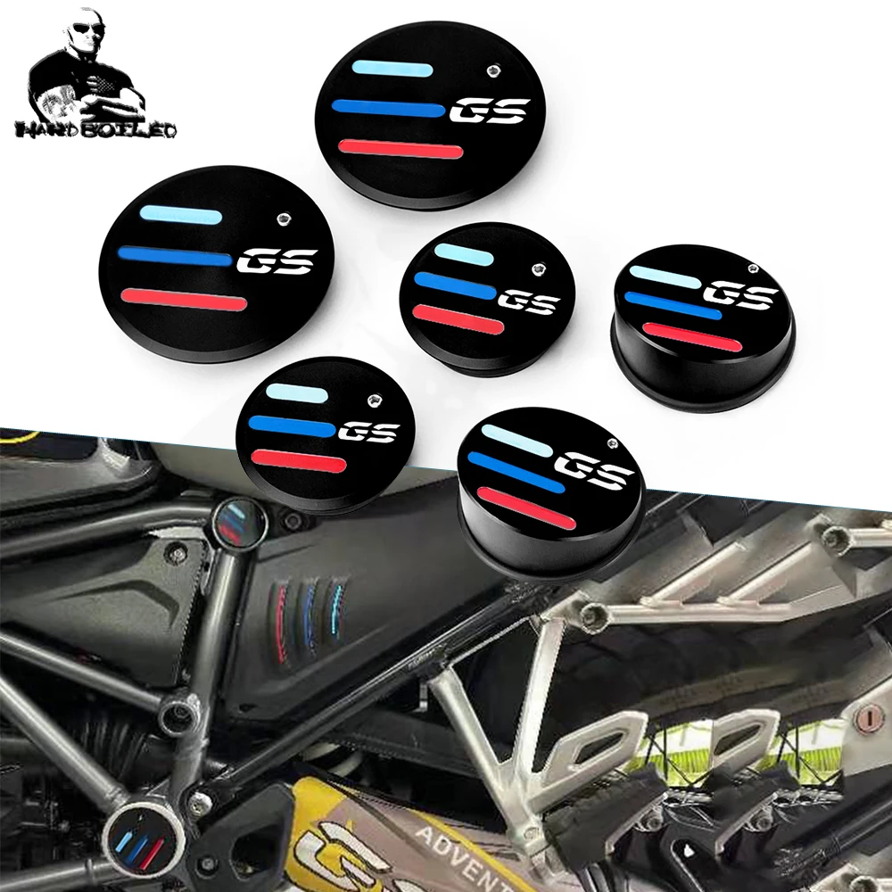 

Swingarm Pivot cover set For BMW R 1200 GS LC R1200GS Adventure LC 2013-2022 Frame Hole Cover Cap R 1250 GS R1250GS Adv. HP