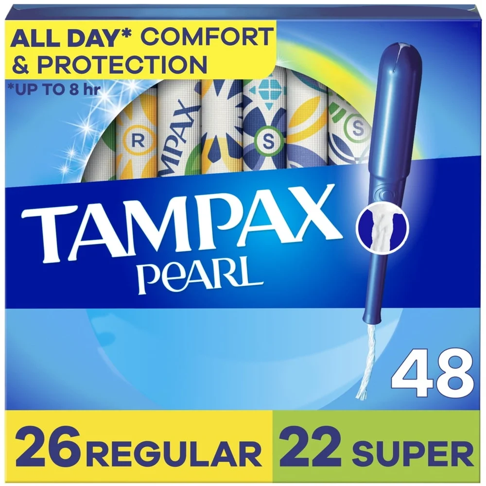 Pearl Tampons Multipack Regular Super Absorbency Unscented 48 Count LeakGuard Braid Gynecologist Recommended Body Safe