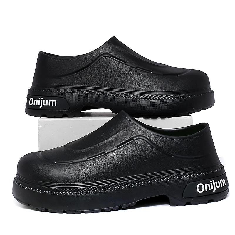 

Men's Slippers Garden Clogs WaterProof Chef Shoes Indoor Beach Sandal Slippers For Pet Non-slip Workers Outdoor Fishing Shoes