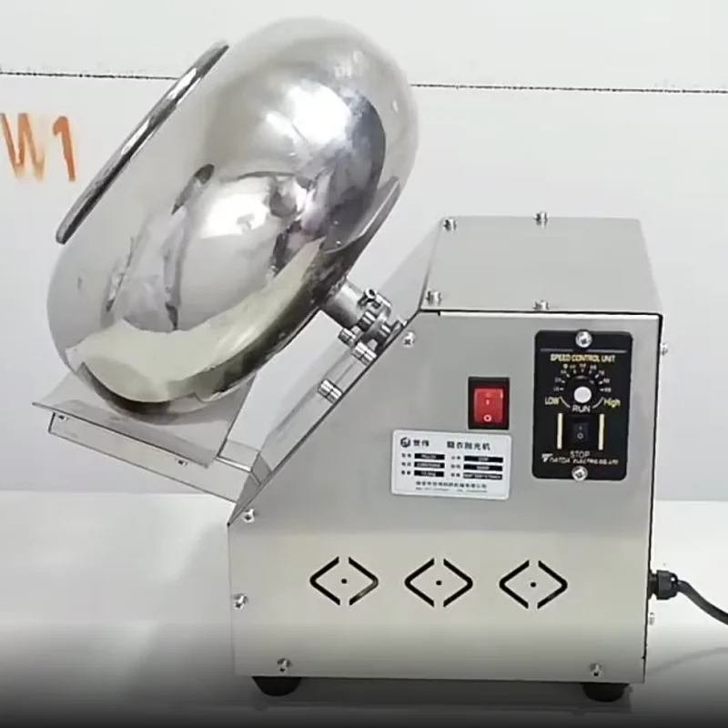 Commercial Electric Dough Coating Machine with Heating Feature for Chocolate Almond Nut Peanut Sugar Recipes Coating Machine