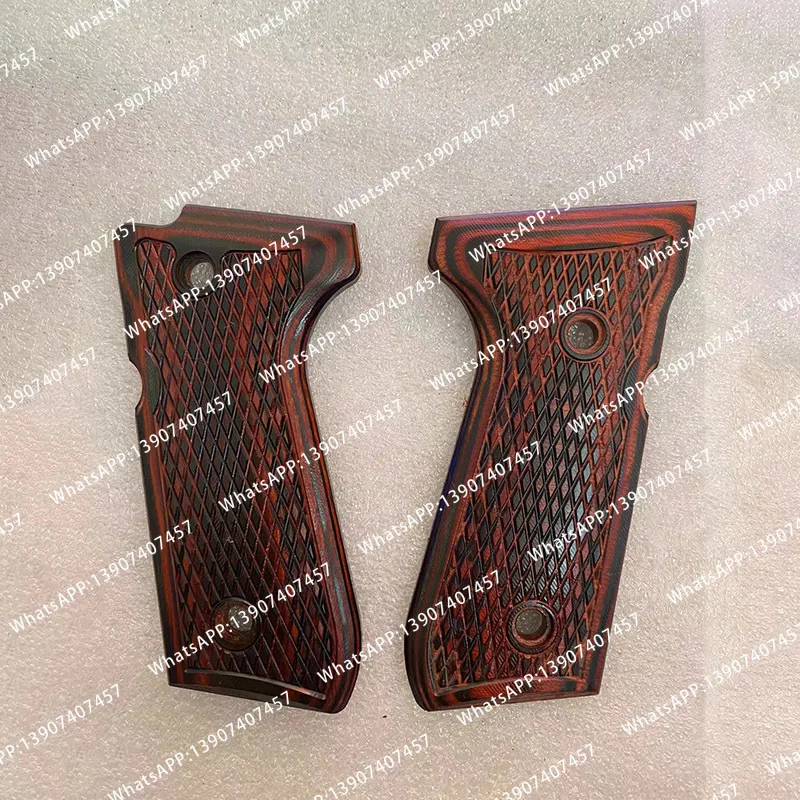 1 Pair 8 Patterns Grip Handle Scales Patches for KUBLAI N10 Beretta M92F Kublai M9A1