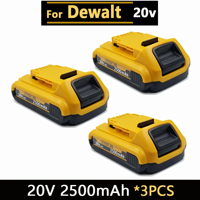 20V DCB203 Oplaadbare Li-ionbatterij 3.0Ah Voor Dewalt Gereedschap DCB205 DCB182 DCB206 DCB204 DCB200 DCB180 DCD DCF DCG Serie