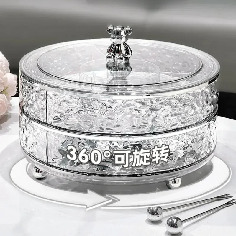 

Роскошный герметичный поднос для фруктов, высококачественные сухофрукты, закуски, конфеты, дисплей для семейной гостиной, журнальный столик, светильник для семейного использования