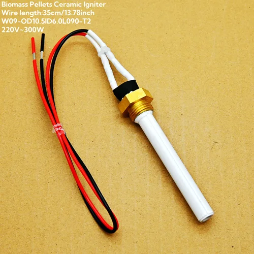 Encendedor de pellets de cerámica 220v 300w Palo de encendido rápido G3/8 Tornillo de latón