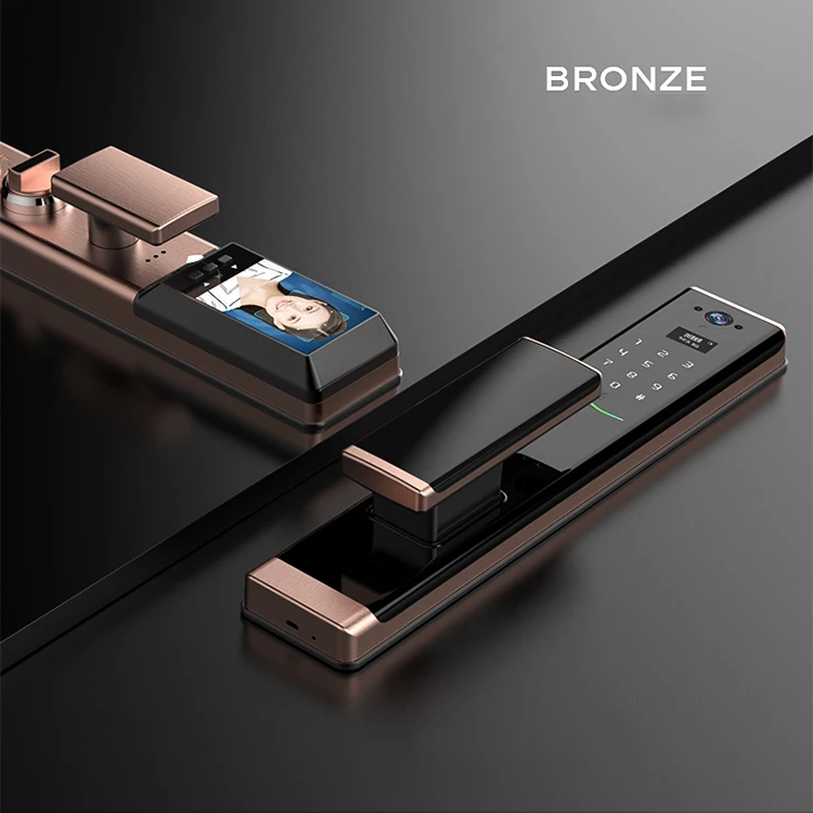 House Electric App Wifi Digital Smart Door Lock Camera Home Security Finger Print Doorlock Keyless Entry Candado Inteligente