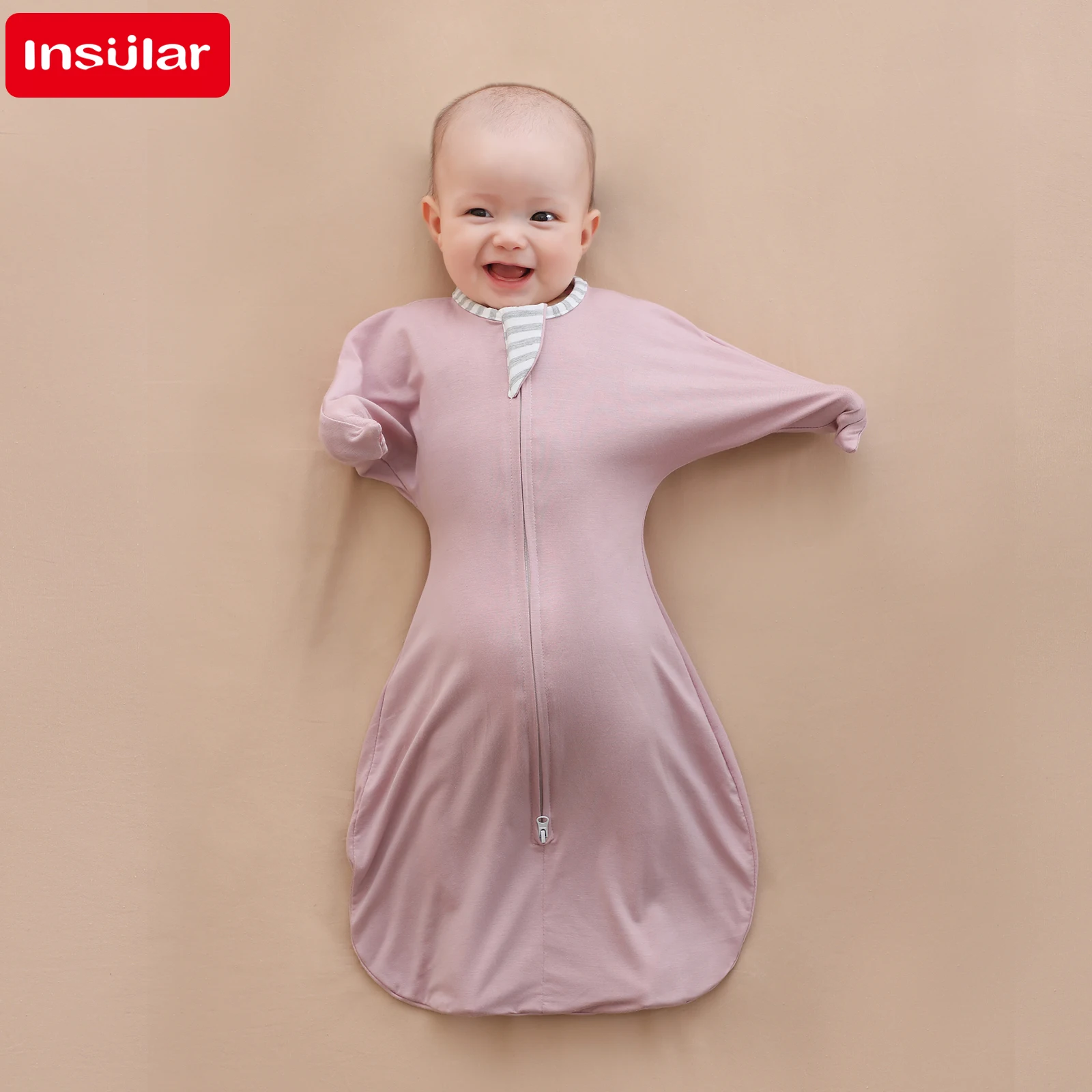 New Modal High Elasticity Baby Surrender Style Shock-absorbing Newborn Swaddle Cloth Kick Resistant Baby Swaddles