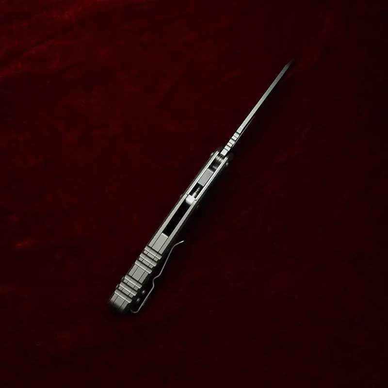 LEMIFSHE MSI cuchillo plegable titanio M390 rodamientos de bolas