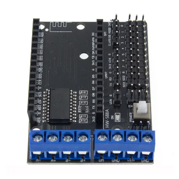 Boyi Technology ESP8266 WiFi Motor Driver Expansion Board Buckle L293D ESP12E Lua Internet of Things Smart Car