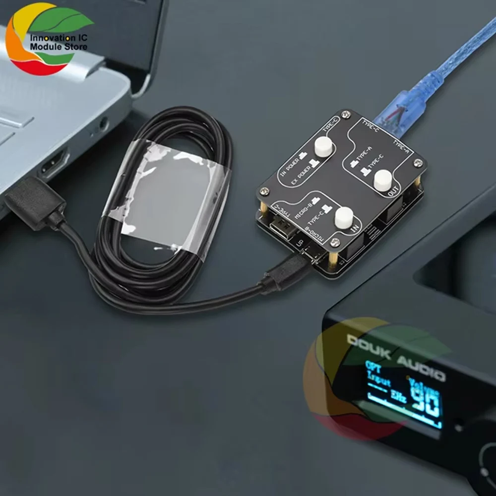 

Черный U8Pro USB 2.0 Изолятор USB Высокоскоростной изоляционный модуль 480 Мбит/с Аудио фильтр шумоподавления