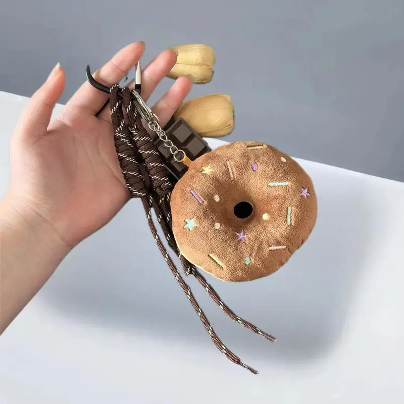 

Keychain, plush donut, claw machine doll, plush bag pendant, cute donut pendant,