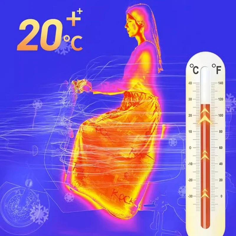 الشتاء دراجة نارية المئزر مقاوم للماء الركبة وسادة بطانية دافئة يندبروف لحاف زائد المخملية سميكة يندبروف تنورة غطاء الركبة الدافئة