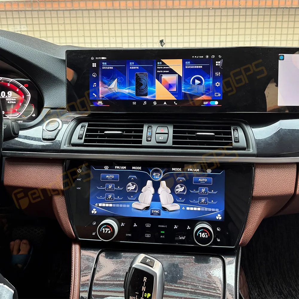 10.25 Inch Air Conditioning Screen For BMW 5 Series 2010-2017 AC Panel Climate Control LCD Screen HD Touch Stereo Screen