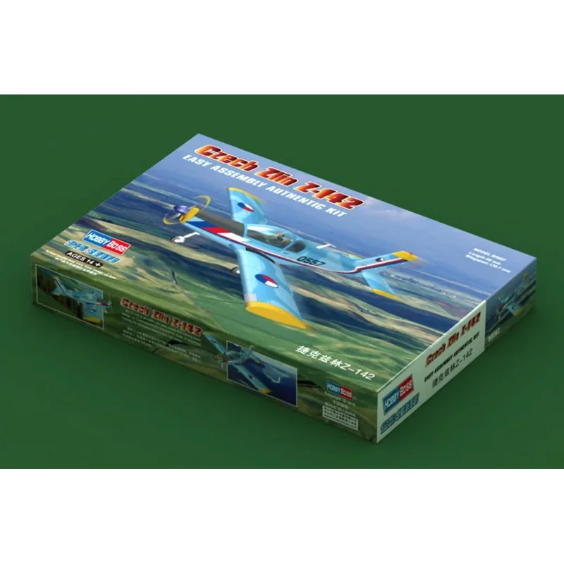 Hobbyboss 80282 1/72 Scale Czech Zlin Z-142  Fighter  Aircraft Model Collectible Toy Plastic Assembly Building Model Kit Hobby