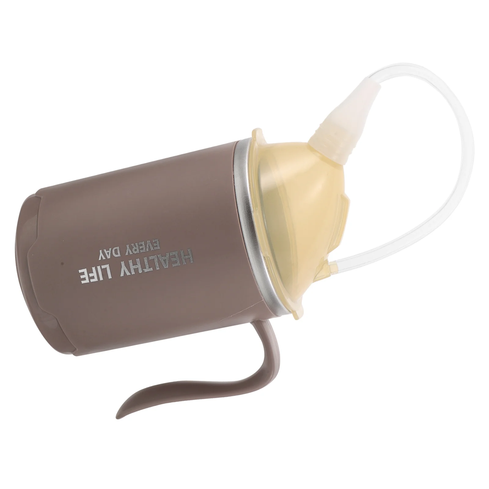 

Nursing Sippy Cup 400Ml Leakproof Stainless Steel Spill Proof Dysphagia Drinking Mug Elderly Water Cup Adaptive Straw Design
