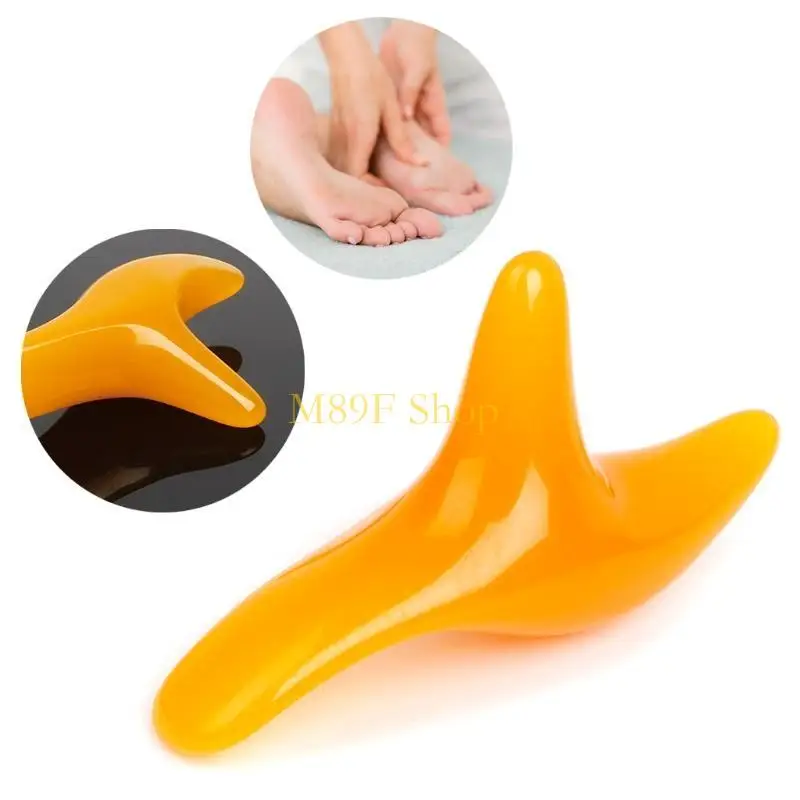 M89F Triangular Resina Triangular Massagem Ponto Trigger Pedicure Pedicure Body Massager Tool