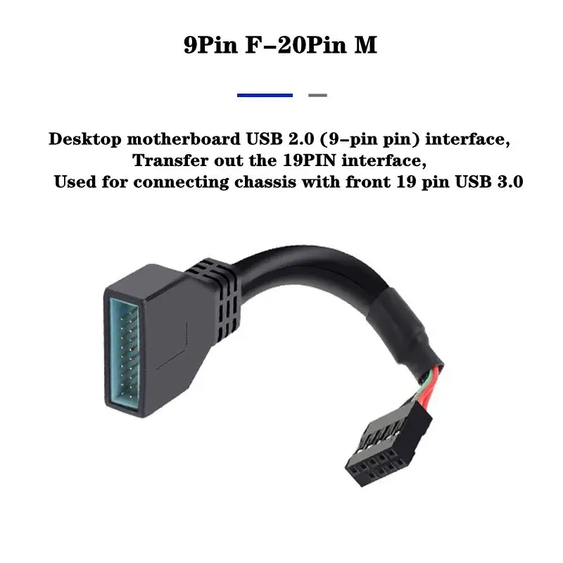 

Хост-корпус USB2.0 — USB3.0 Передний 19-контактный — 9-контактный передний USB2.0 9-контактный разъем «мама» — USB3.0 19-контактный разъем «папа»