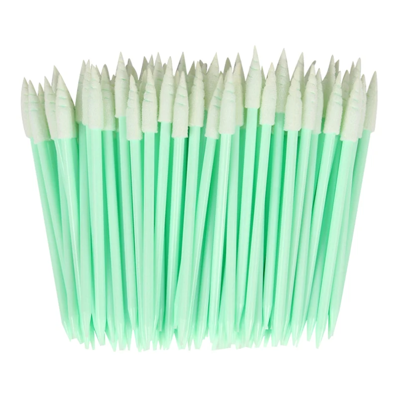 100Pcs/Pack Small Pointed Tips Cloth Head Cleaning Swab Lint Dust Free Sticks For PCB Board Electronics Small Area Camera Optica