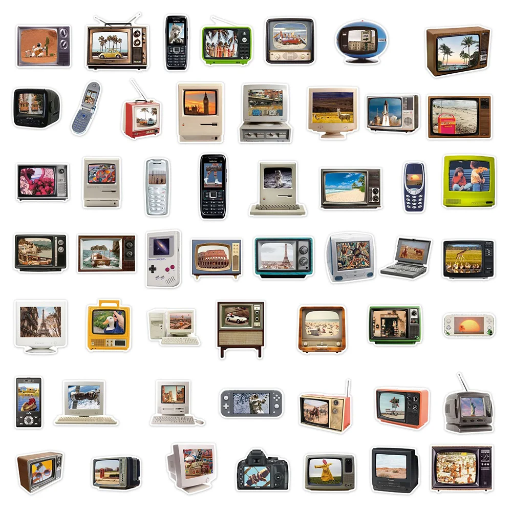 สติกเกอร์ลายการ์ตูนวินเทจ 10/30/50 ชิ้น สำหรับตกแต่งคอมพิวเตอร์ ของเล่น DIY สมุดภาพ กระเป๋าเดินทาง โทรศัพท์ สติกเกอร์กันน้ำ PVC