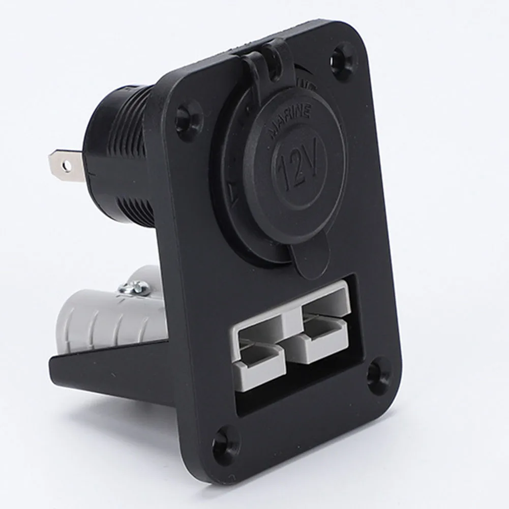 1PCS 50 Amp For Anderson Plug Connector Socket Charger Flush Mount Plate Power Connector Cable Connectors For Caravans