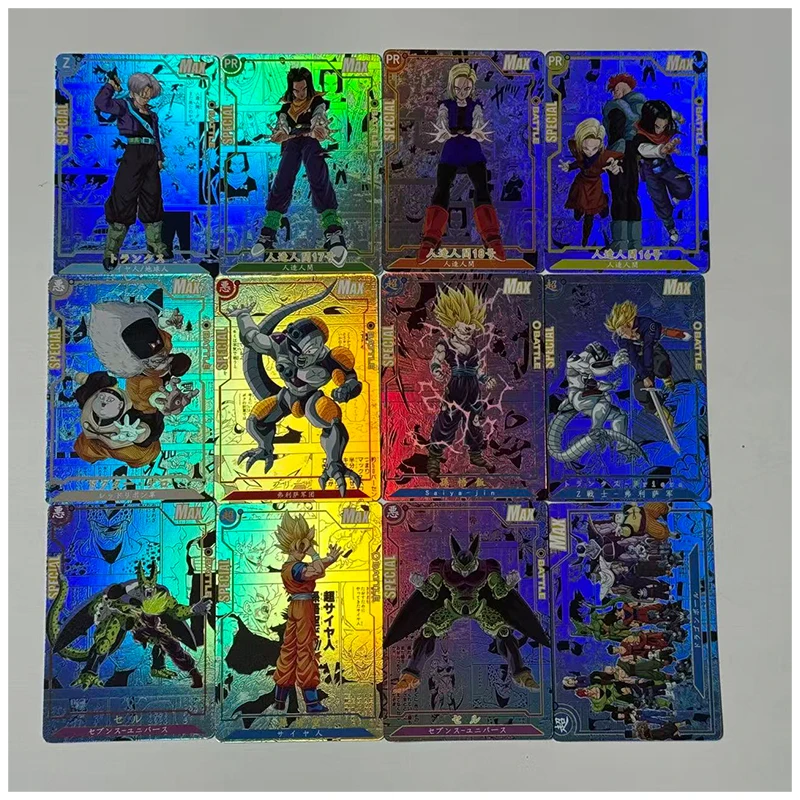 Tarjetas Coleccionables de Anime Japonés Dragon Ball, Tarjetas Intercambiables con Personajes como Son Goku, Bulma, Chichi, Son Goten, Gyuumaou, para Hacer Tarjetas DIY