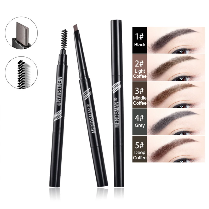 Double Head Eyebrow Pencil Waterproof Eyebrow Pen Tint Tattoo Eyebrows Makeup Cosmetics Natural Long Lasting Eye Brow Pencil