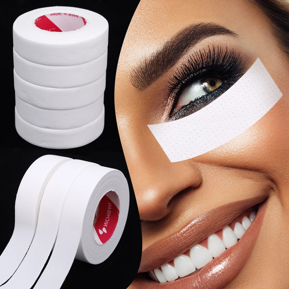 1PCS Breathable Eyelash Extension Paper Tapes Micropore Breathable White Tape Eye False Lashes Patch Eyelid Sticker Makeup Tools