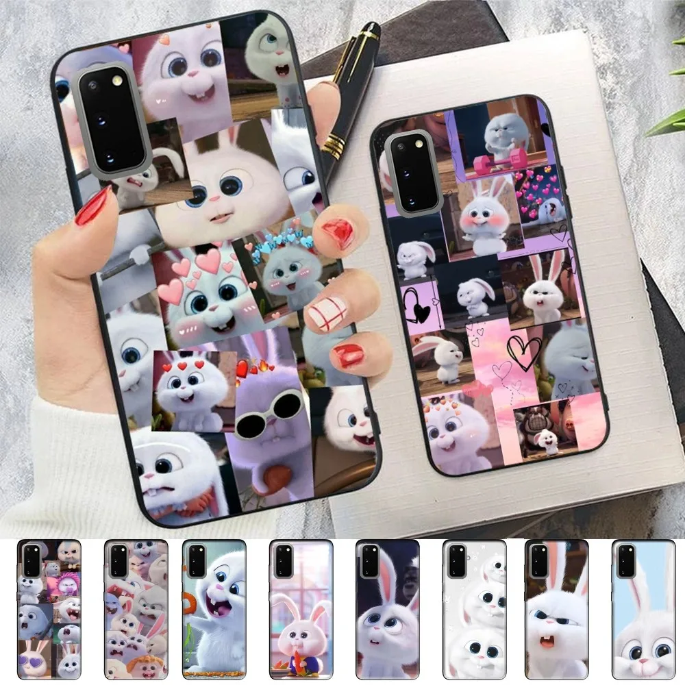 Cartoon Cute Anime R-Rabbit Phone Case For Samsung S 9 10 20 21 22 23 30 23plus lite Ultra FE S10lite Fundas