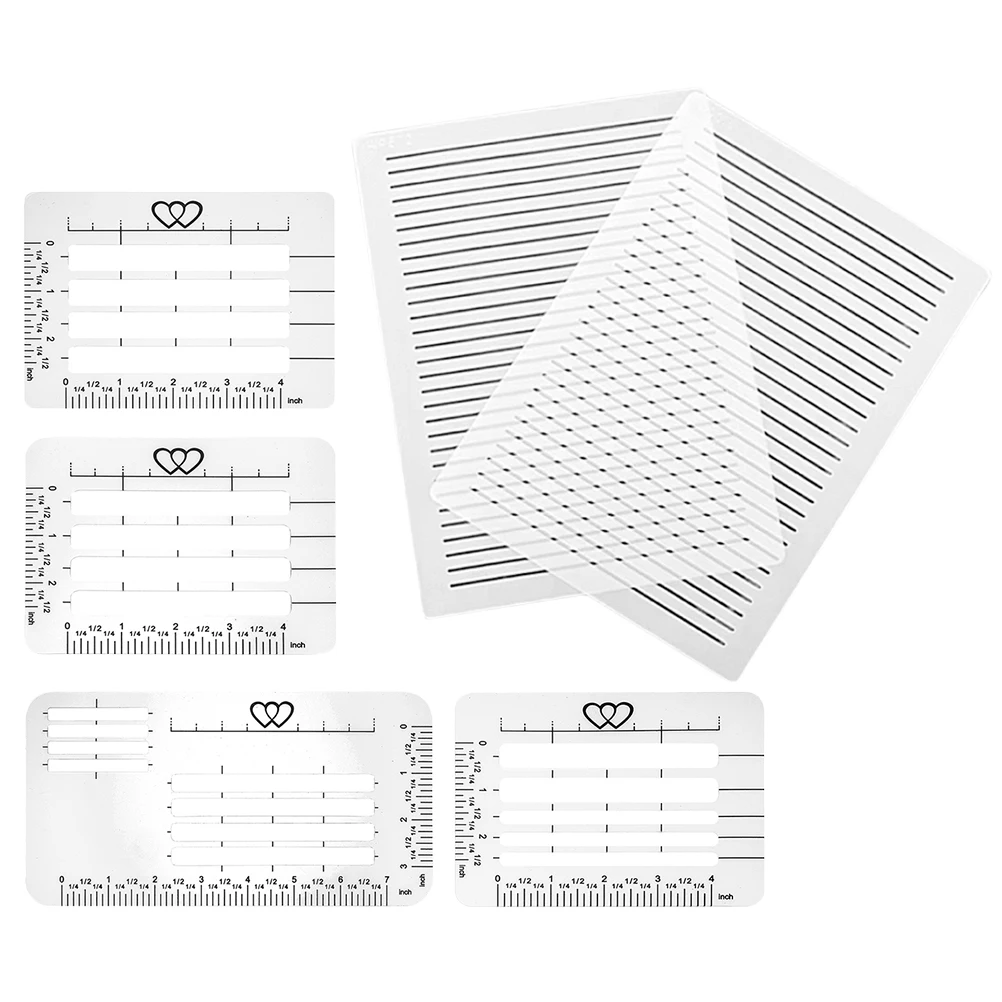 

1 Set Plastic Drawing Rulers Envelope Addressing Stencils Diy Lettering Templates For School Office Home Use Multi-Functional