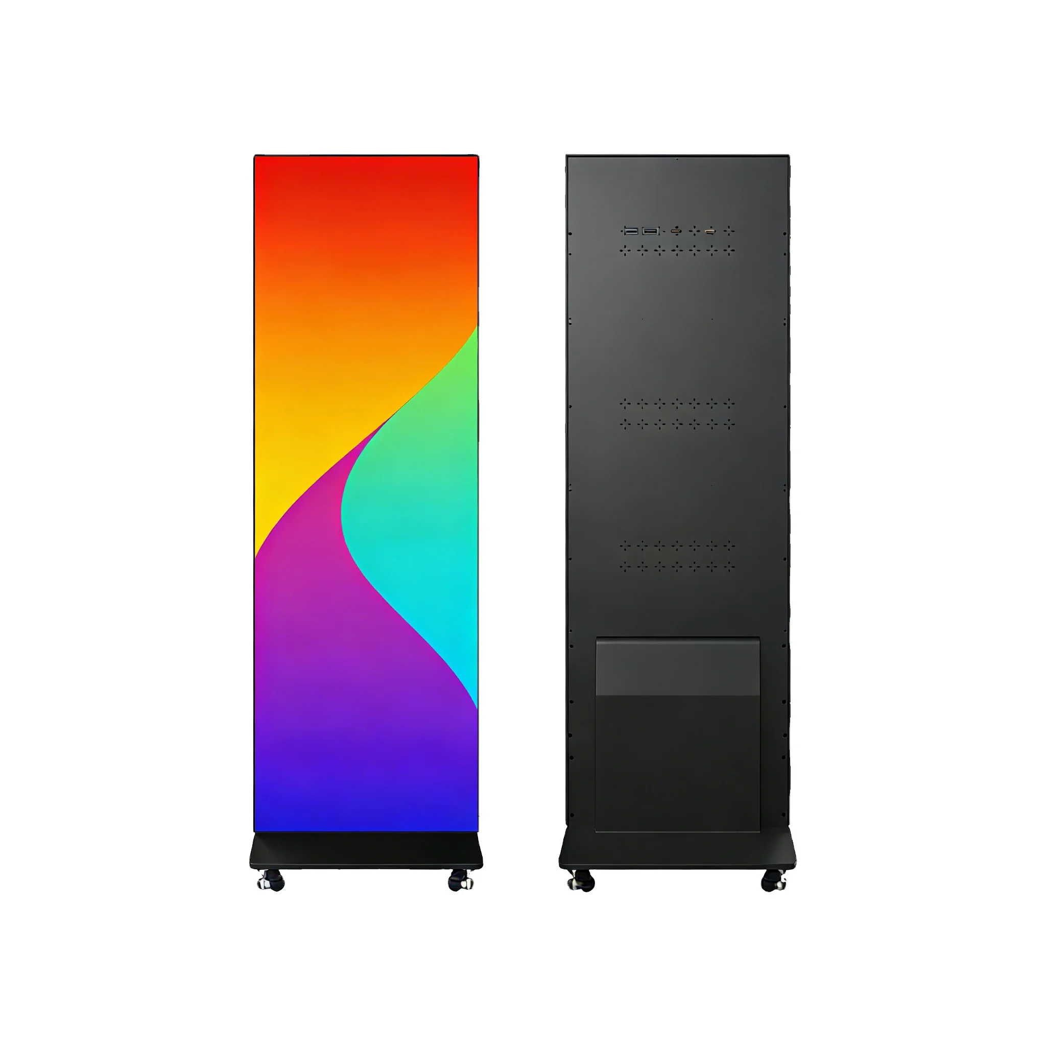 Portable Foldable Spliced Digital Signage LED Display P2 Pixel Pitch IP65 Waterproof HDR10 Custom Resolution 3840Hz 1000cd